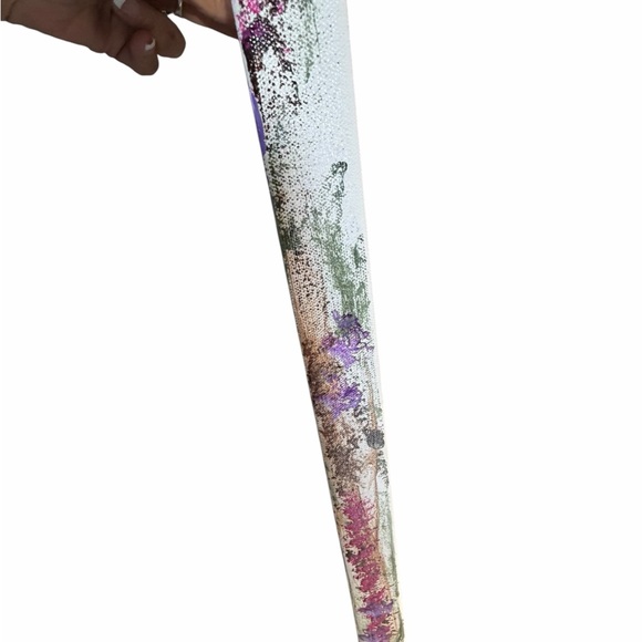 Original Artwork Acrylic’s On Canvas Wid Flowers Pink and Purple Accents 16 x 20 - Picture 8 of 11